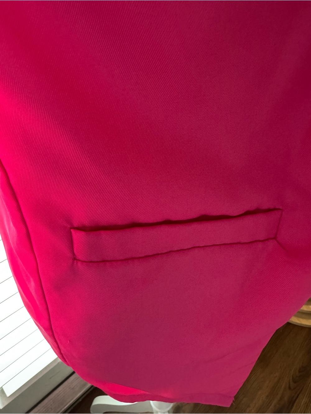 Women’s Hot Pink Open Front Blazer Jacket - Picture 3 of 4